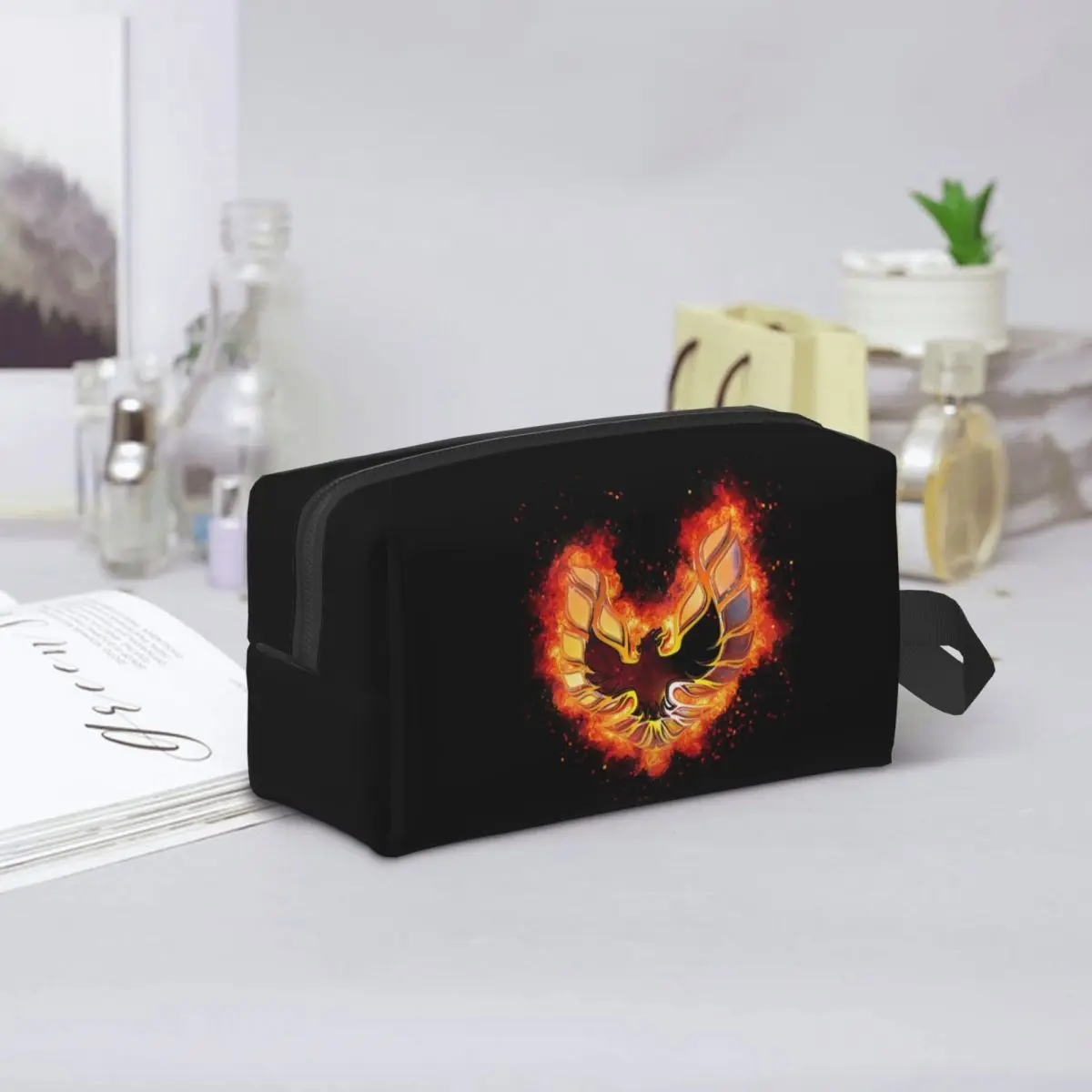 Trans Am Firebird Bandit Golden Makeup Bag Cosmetic Storage Dopp Kit Toiletry Cosmetic Bag for Women Beauty Travel Pencil Case
