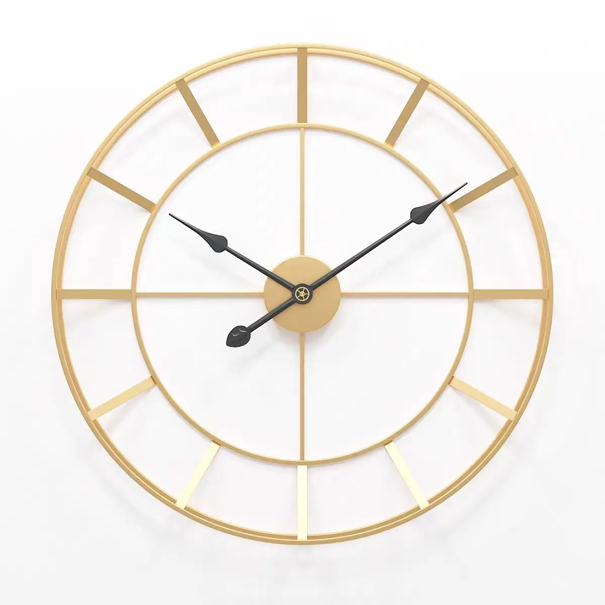 &c 80CM Factory Price Large Gold Dropshipping Modern Wall Hanging Clock Decorative Metal Silent Watch Home House Decor for Sale