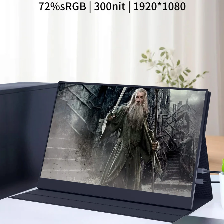 14 بوصة HD 1920*1080P HDR شاشة محمولة HDMI نوع C توصيل للهاتف التبديل PS4/5 وسادة الجدول شاشة خارجية رفيعة
