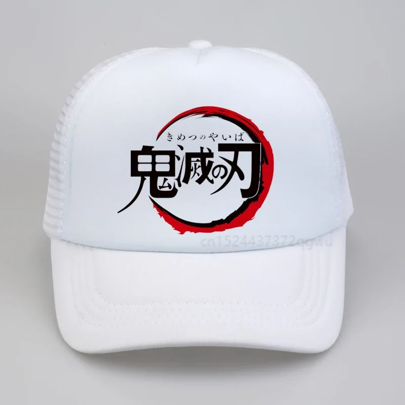 Demon Slayer Kimetsu no Yaiba Cosplay Baseball Cap Japan Anime demon slayer men Mesh Breathable trucker cap adjustable sunhat