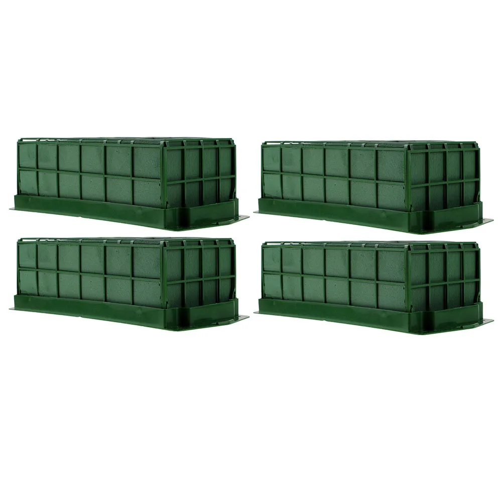 4 قطعة الطين زهرة مستطيلة لتقوم بها بنفسك أداة ترتيب الأزهار لحفل زفاف ديكور المنزل لوازم تغليف الزهور المجففة #2