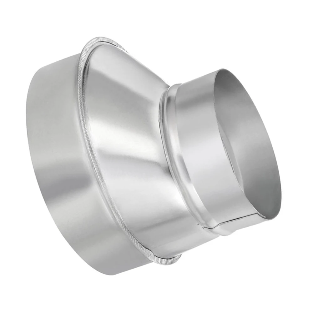 Eccentric Duct Reducer Galvanized 6 inch x 4 inch Offset Vent Adapter for Dryer Vent and Range Hood Applications