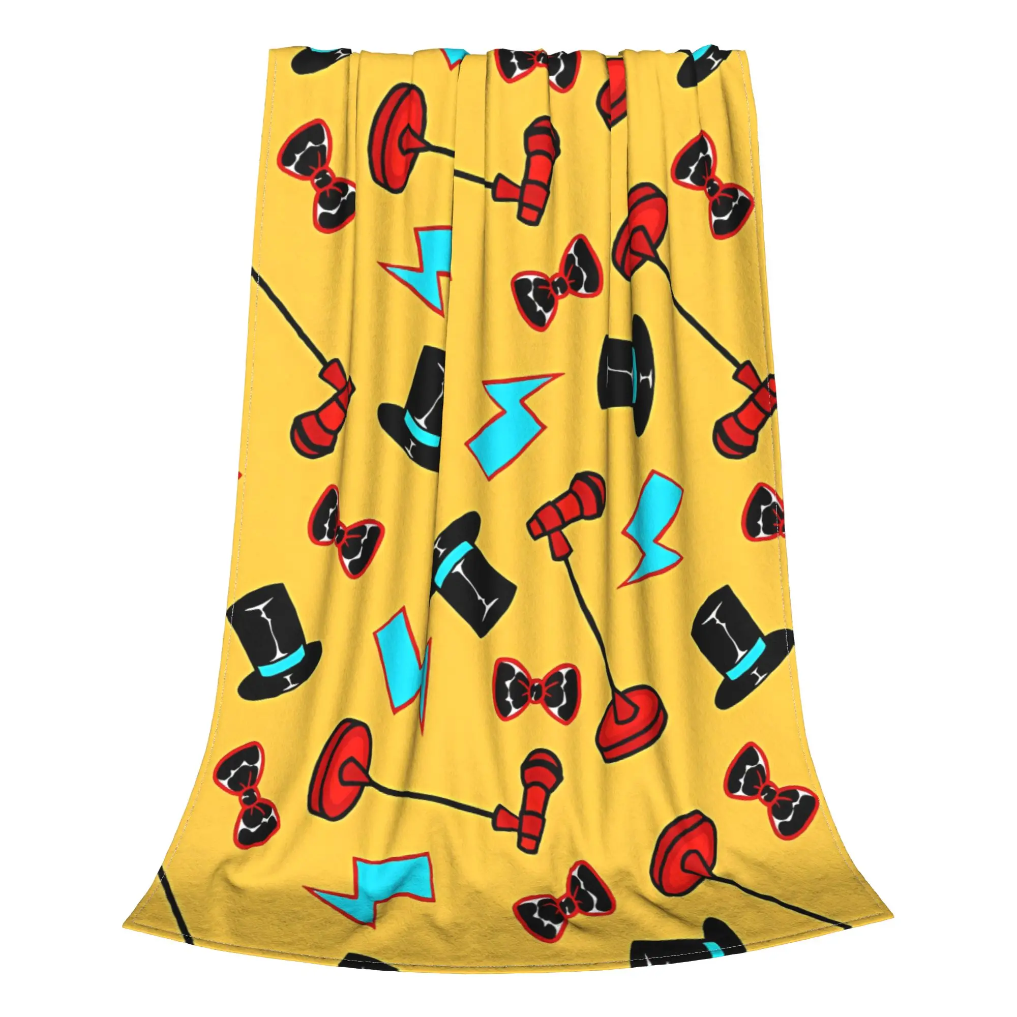1PC Glamrock Pattern F-FNAFS Home Room Decorations Winter Blankets For Adults Bedding Home Interior Sofa Knee
