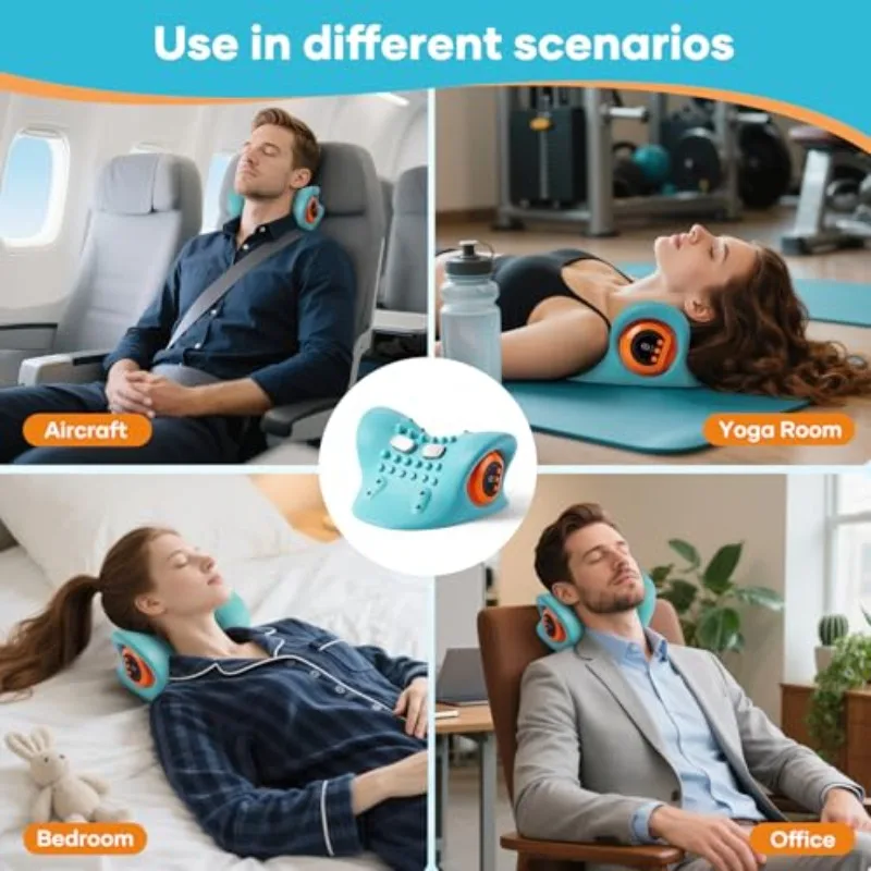 Electric Neck and Shoulder Massage Pillow, Hot Compress Therapy, Deep Kneading to Soothe Muscles, Perfect Gift - view 6