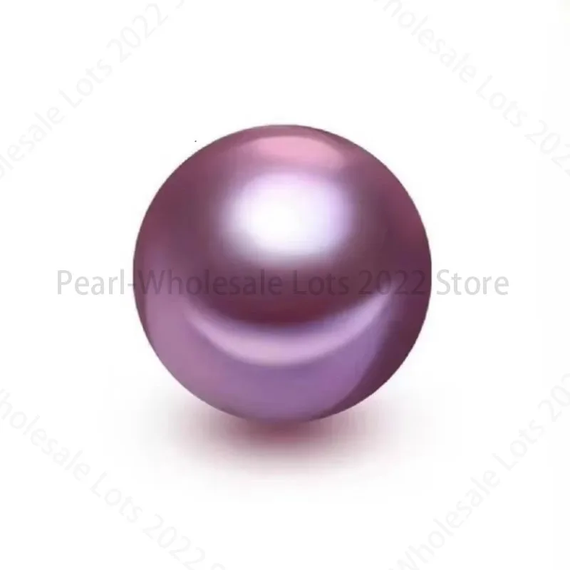 

Charming 10-11mm Purple Round Loose Pearl Undrilled Women Wedding Party Jewelry DIY Making Earring Ring Bracelet Pendnat