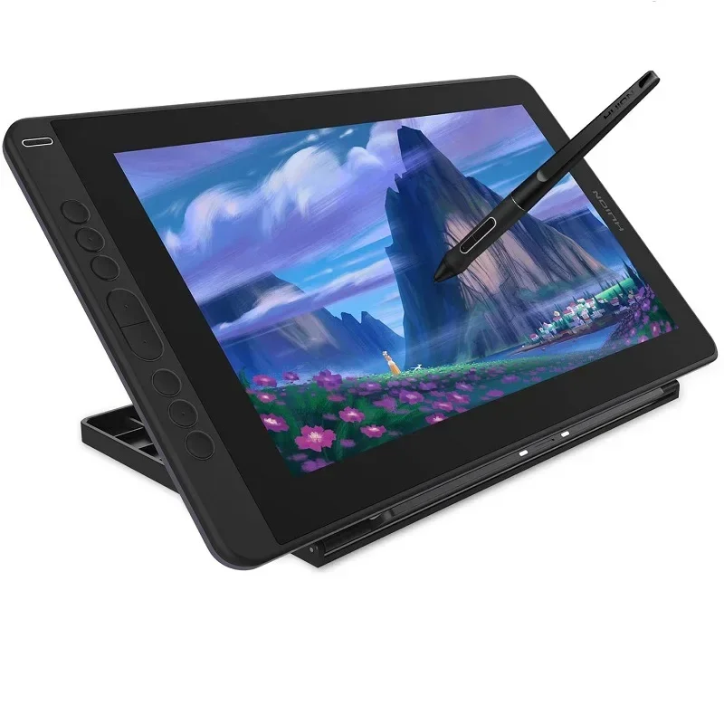 huion kamvas 13 portable 13.3 inch interactive design displays lcd monitor digital pen graphic drawing tablet