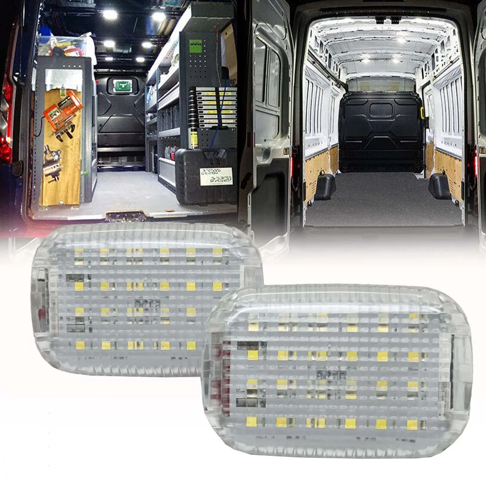 LED Interior Cabin Courtesy Cargo Load Space Area Dome Light White For 2014-2024 Transit 150/250/350/350 HD Van Transit Connect