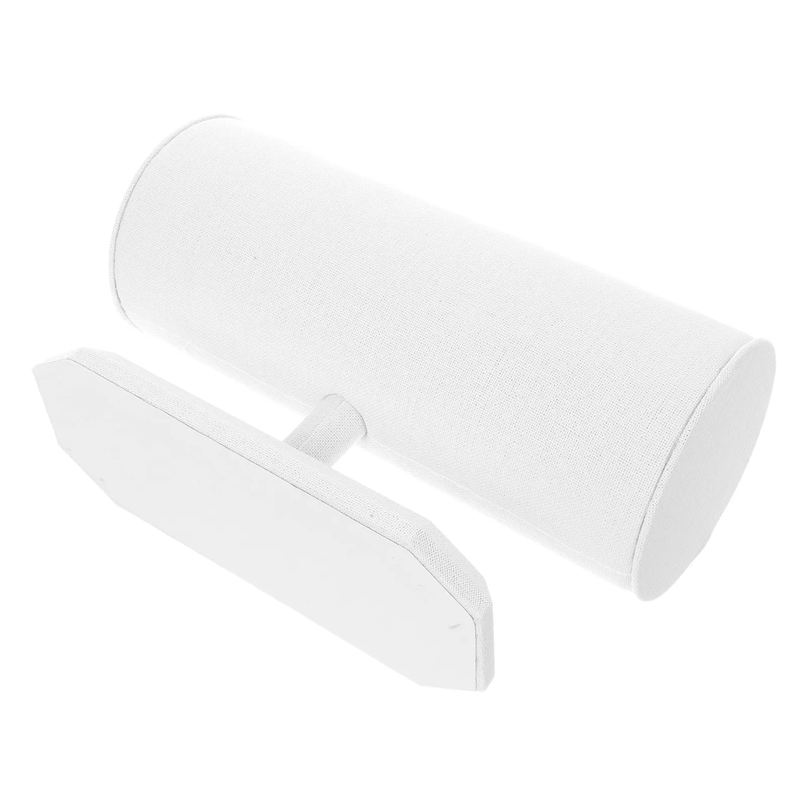 

1Pcs Hair Hoops Frame White Linen Headband Organizer Perfect for Home Shop Display Hairband Storage Rack Hair Hoops Shelf