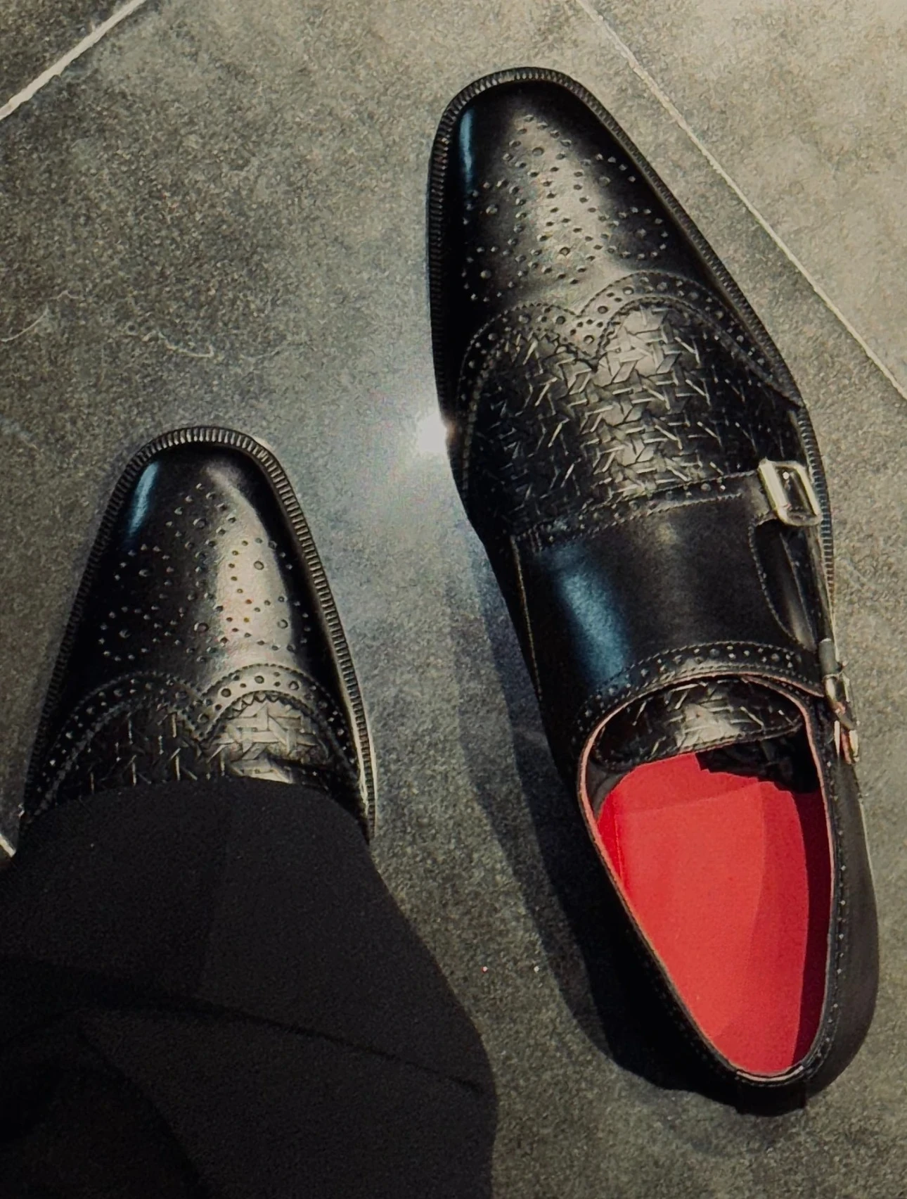 ER/D 24fw engraved woven loafers