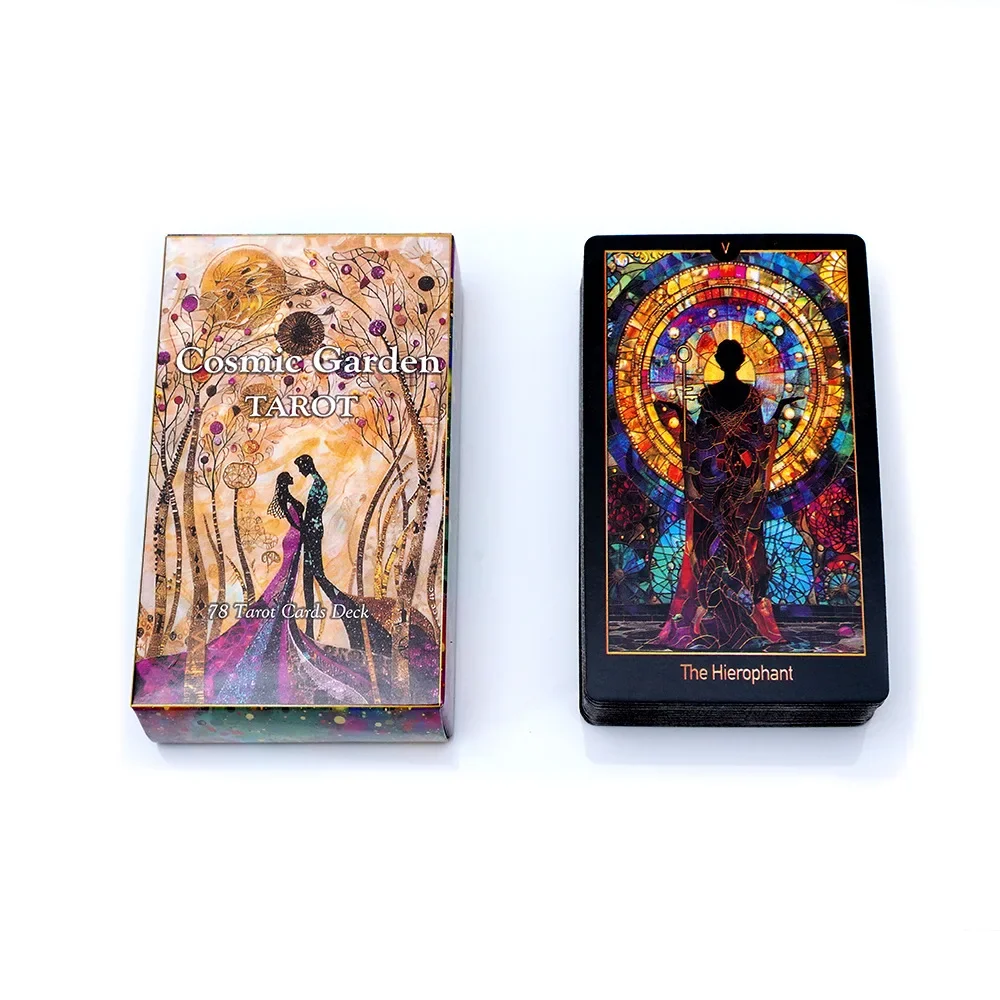 Cosmic Garden Tarot cards 78 Oracle Cards English Version Deck Divination Party Toy Entertainment
