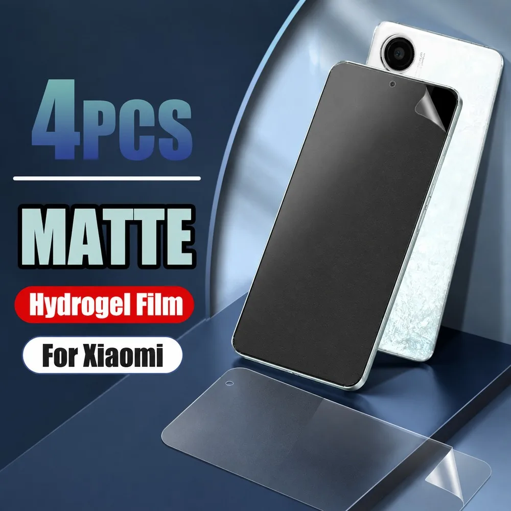 4 Stück Anti-Blendschutzfolie für Poco X3 X8 Pro Max X8 Pro X7 Pro X6 Pro Matte Hydrogel-Folie für Poco X6 X5 Pro X4 Pro 5G X5