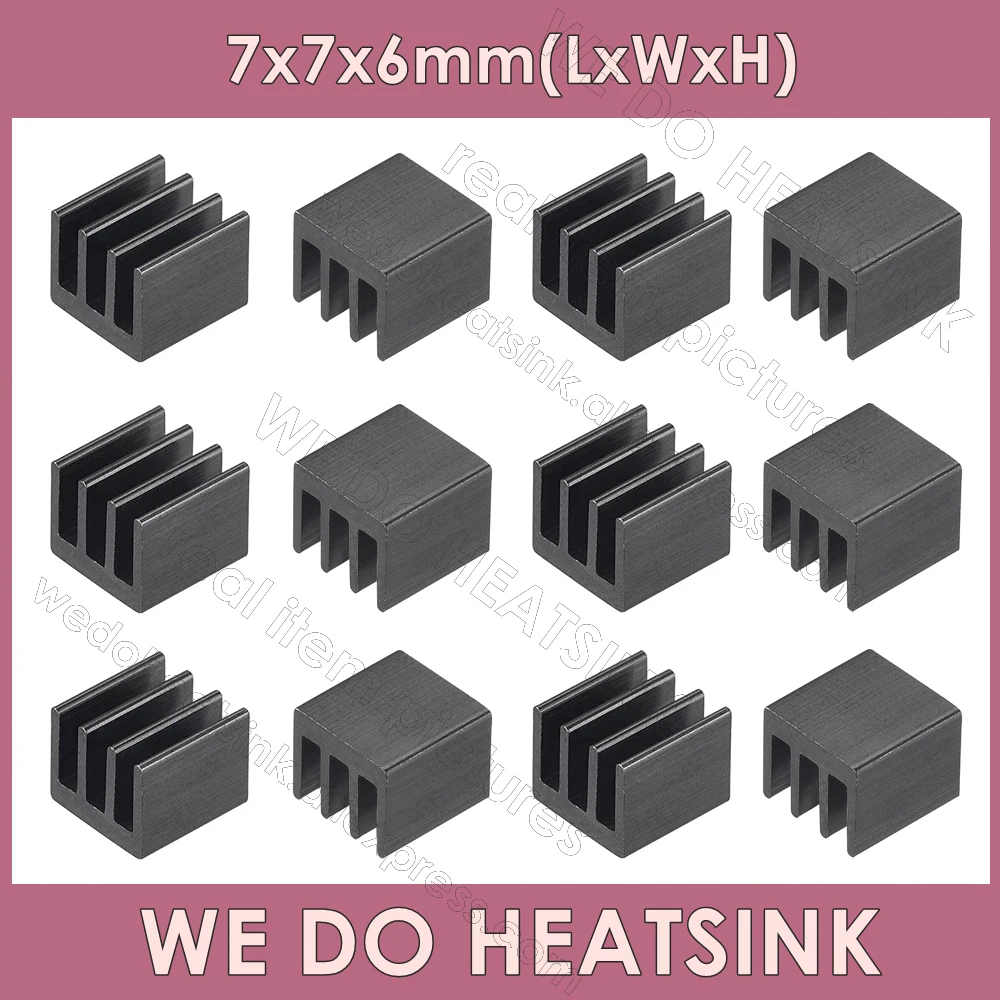 Aluminum Heatsink 7x7x6mm / 0.28x0.28x0.24