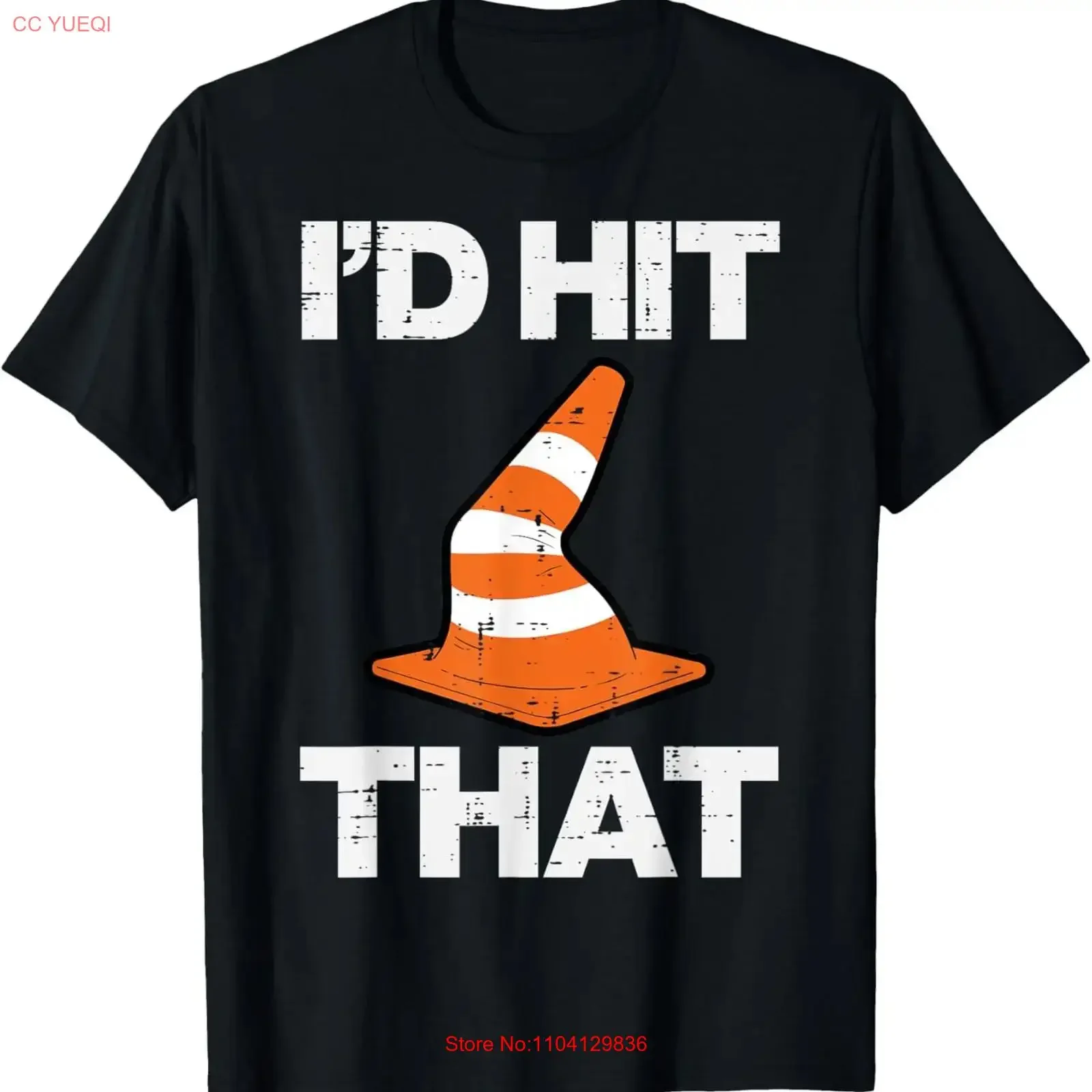 Halloween Traffic Cone Id Hit That Costume Design T Shirt vintage Washed Stretched Soft Breathable streetwear