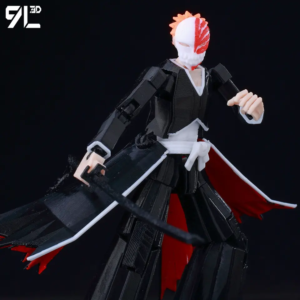 9L3D Fully Articulated Bleach Anime Figure IchigoKurosaki Dummy13