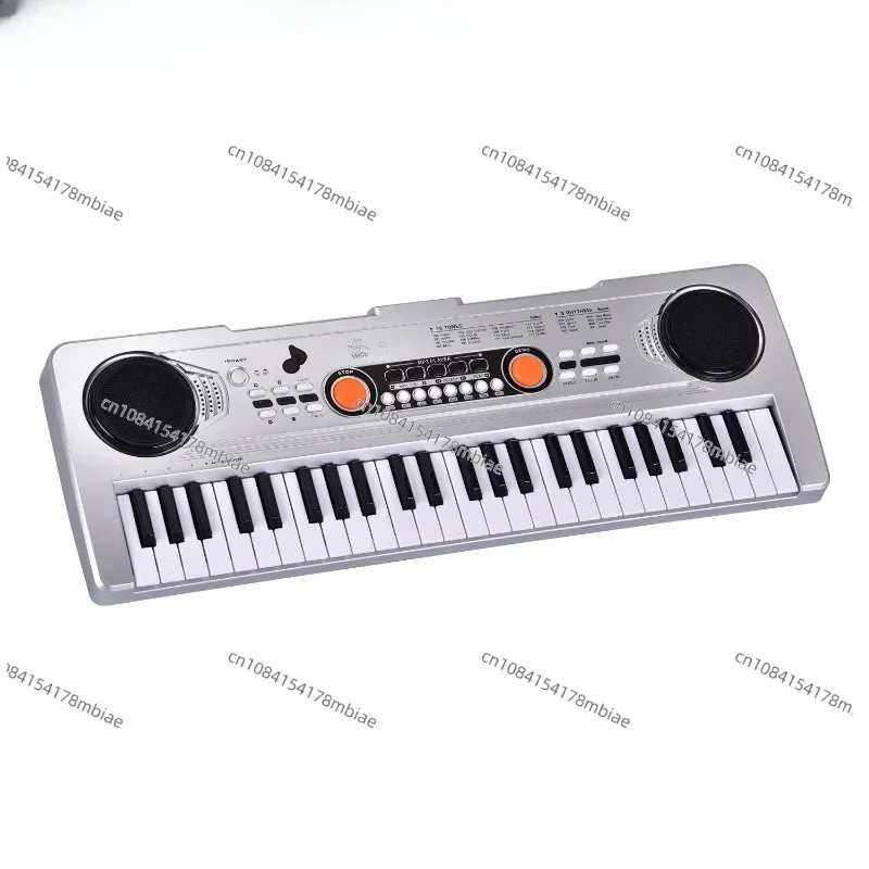 49 Key 16 Tone Children's Electronic Organ Children's Gifts Educational Rechargeable Toy Piano with Microphone
