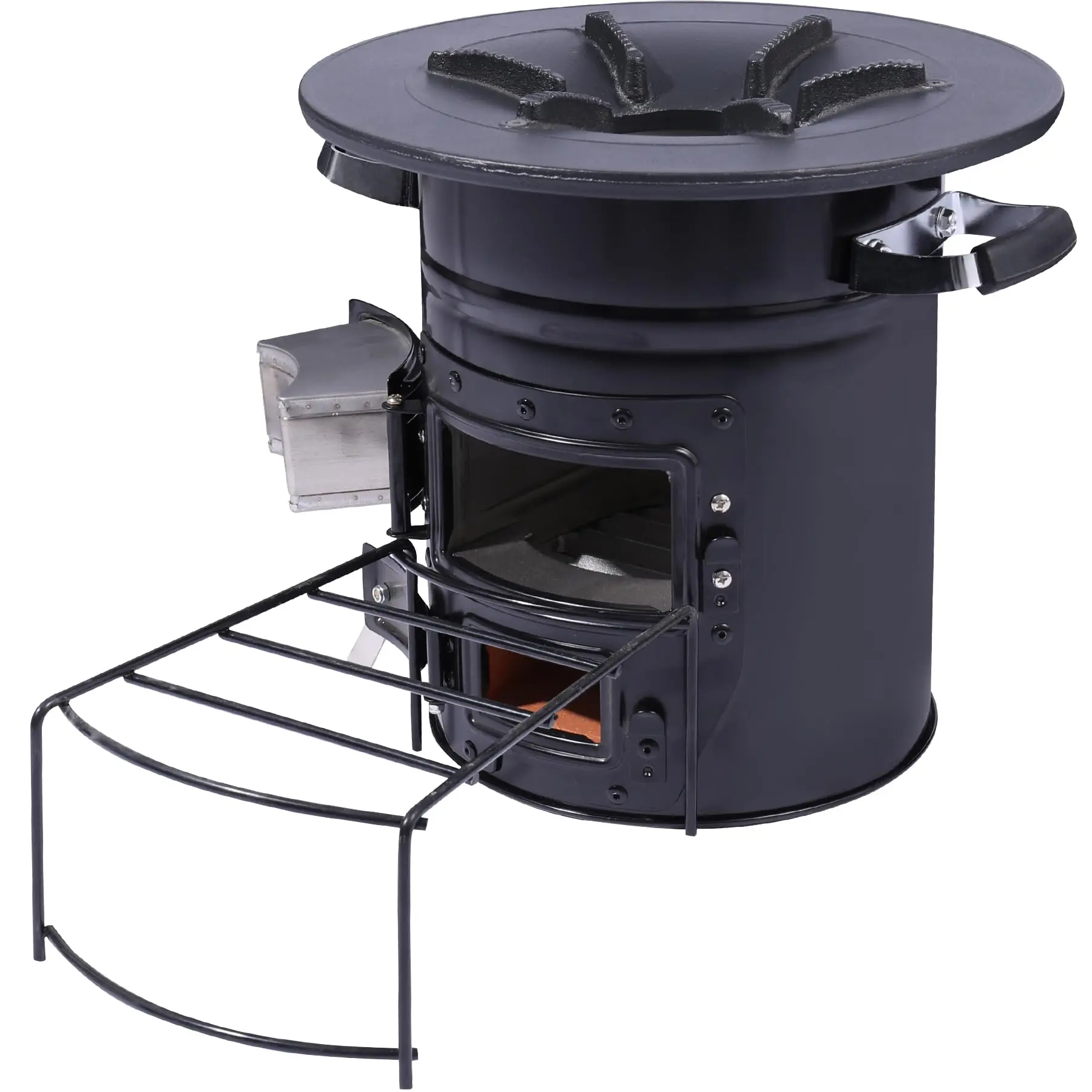 Camping Rocket Stove Wood Burning Portable for Cooking, Outdoor Camping Wood Stove with Carrying Bag for Backpacking