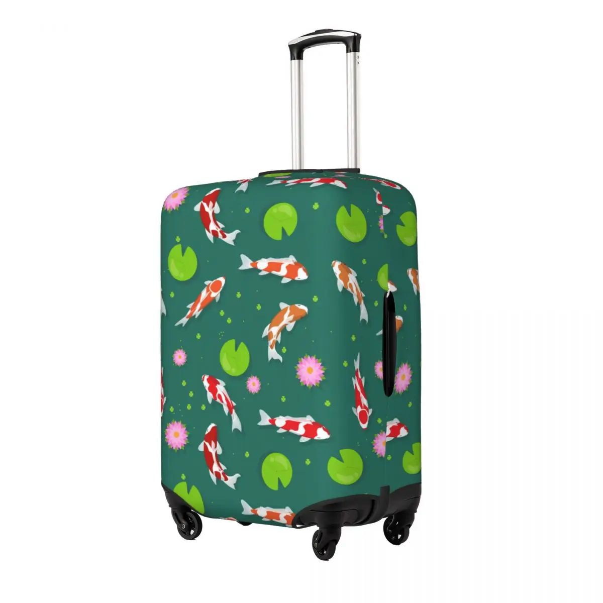 Koi Fish Pattern (2) Suitcase Cover Travel Vacation Practical Luggage Case Protector
