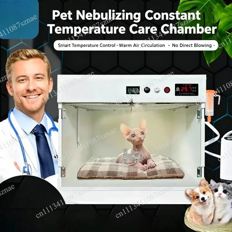 PVC Smart Pet Incubator Constant Temperature Brooder Box, PVC Kitten Puppy Brooder Box With Warm Air Ventilation System