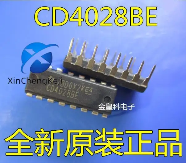 

30 шт. оригинальный новый логический декодер CD4028BE CD4028 DIP-16
