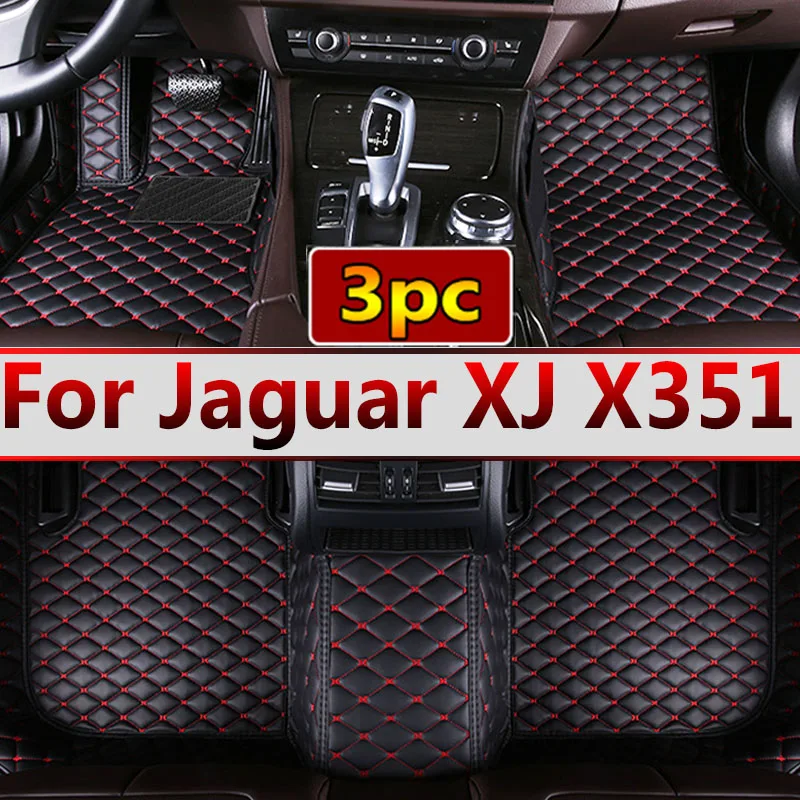 

Автомобильные коврики для Jaguar XJ X351 2010 ~ 2019 5-местный прочный кожаный коврик с защитой от грязи, ковер, автозапчасти для интерьера, автомобильные аксессуары