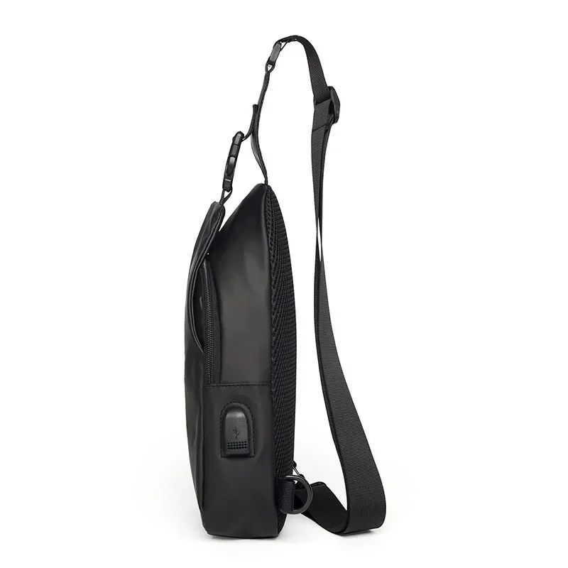 Luxury Brand Funny Packs Men's Chest Shoulder Bag Men's Sling Crossbody Bag Messenger Backpack USB Charging Port Bag bolsa