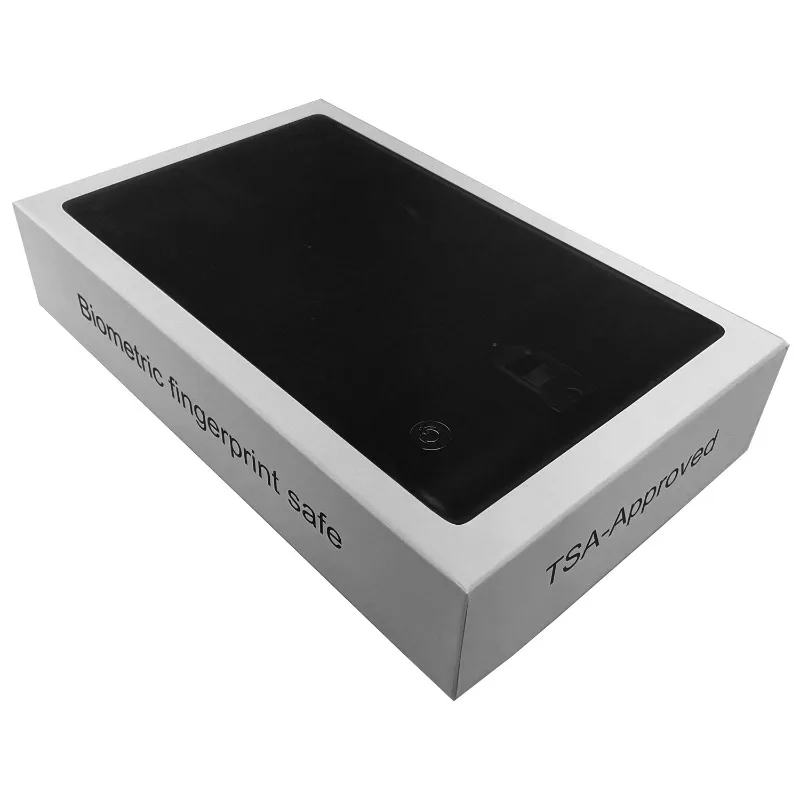 Premium Biometric Pistol Safe for Large Firearms, Double Gun Storage Box with Security Rope, and Heavy-Duty Security Case