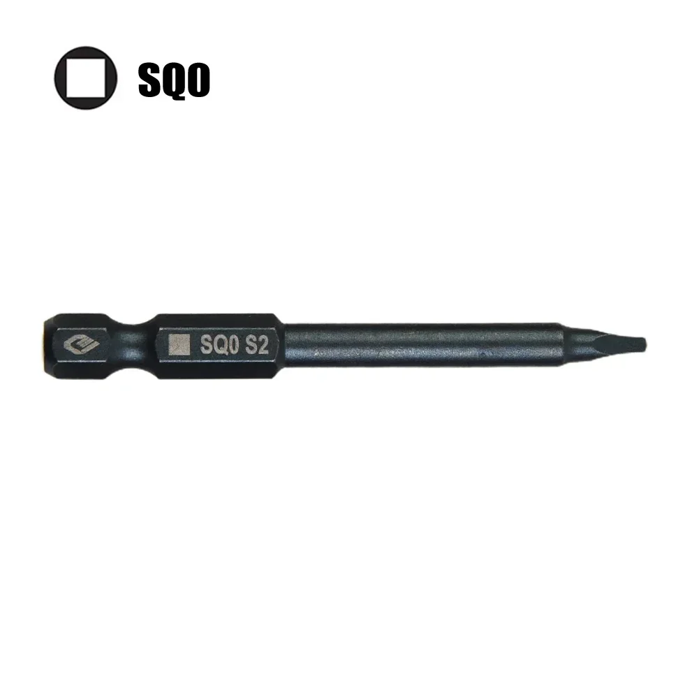 Hex Shank Magnetic Screwdriver Bit 65mm SQ0 SQ1 SQ2 Square Head  Screwdriver Bit  For Manual Electric Screwdriver Drill