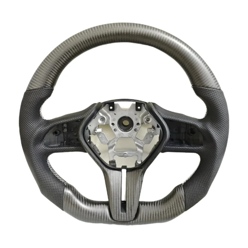 

Горячий новый продукт, оптовая цена, перфорированный кожаный руль из углеродного волокна для Infiniti Q50 Q60, автомобильный руль