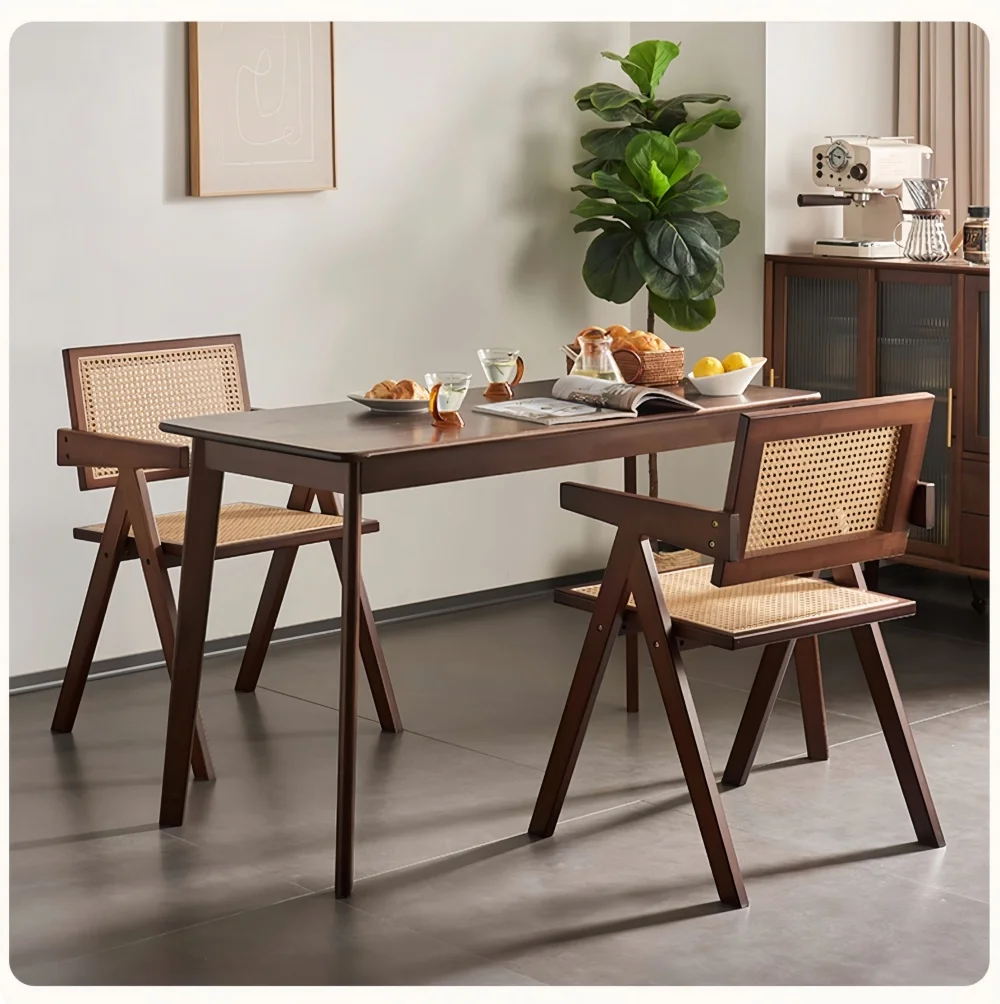 Rattan Woven Bamboo Armchair Dining Chair Nordic Modern For Hotel Sofa Chair Living Room