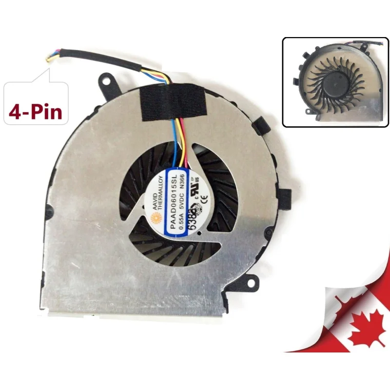 New For MSI GE62VR 6RF GE72VR 6RF Apache Pro MS-179B CPU Cooling Fan 4-pin