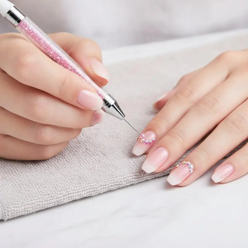 Durable Dual-ended Rhinestone Picker Wax Pen Nail Dotting Tool for Manicure Art Decoration DIY Home Salon Use