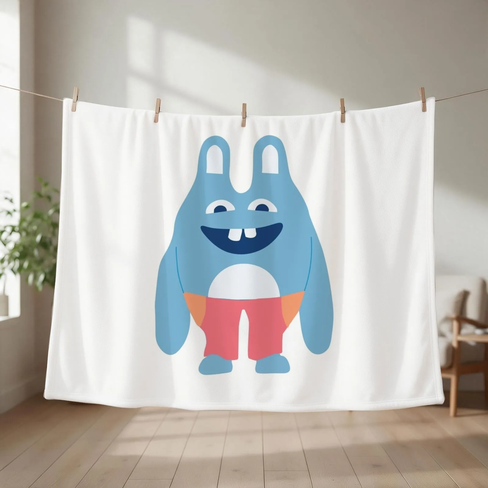 Bingo Bronson Throw Blanket couch cozy soft plush fuzzy picnic outdoor blanket