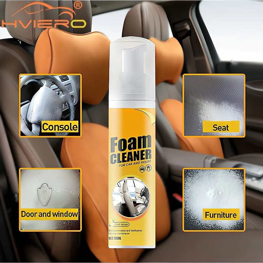 30ML/100ML Multiuso Schiuma Detergente Pelle Pulita Lavaggio Automotive Interni Auto Manutenzione Della Casa Superfici Rinnovare Accessori