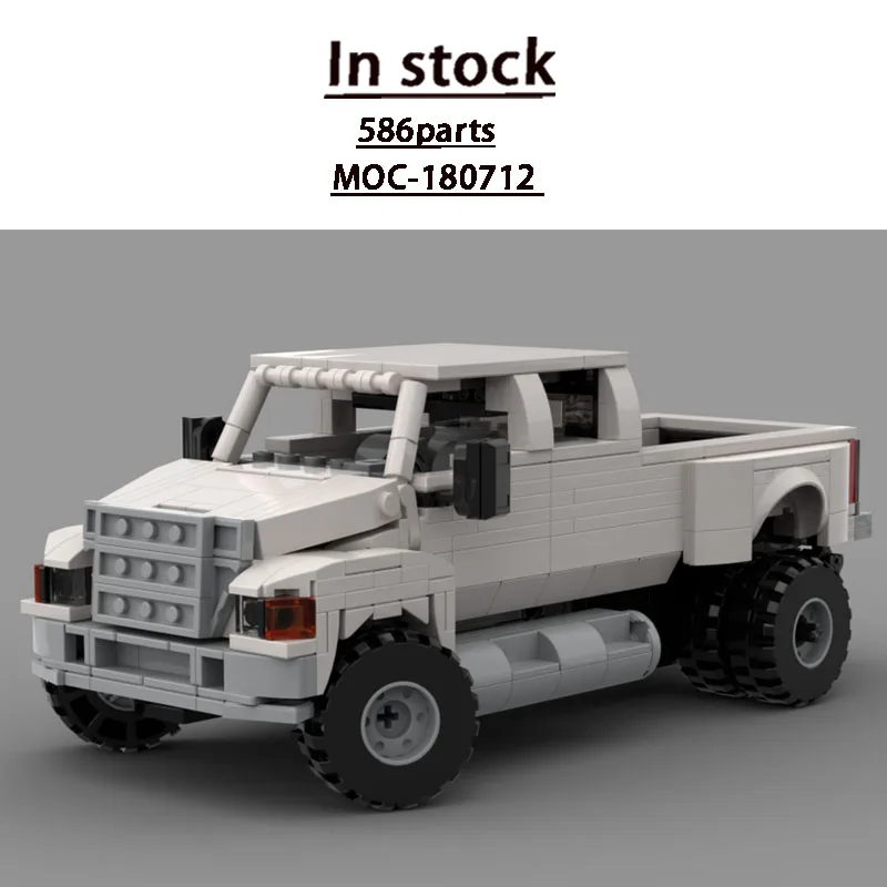 

MOC-180712 City New Model Transportation Cargo Truck Building Blocks 586 Parts MOC Creative Boys Children's Birthday Toy Gift