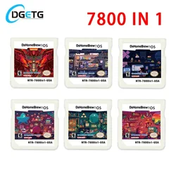 Tarjeta de cartucho de juego 7800 en 1, simulación de videojuegos para GBA, GBC, FC, MD, Arcade GB, DS, NDS, 3DS, 3DS, NDSL