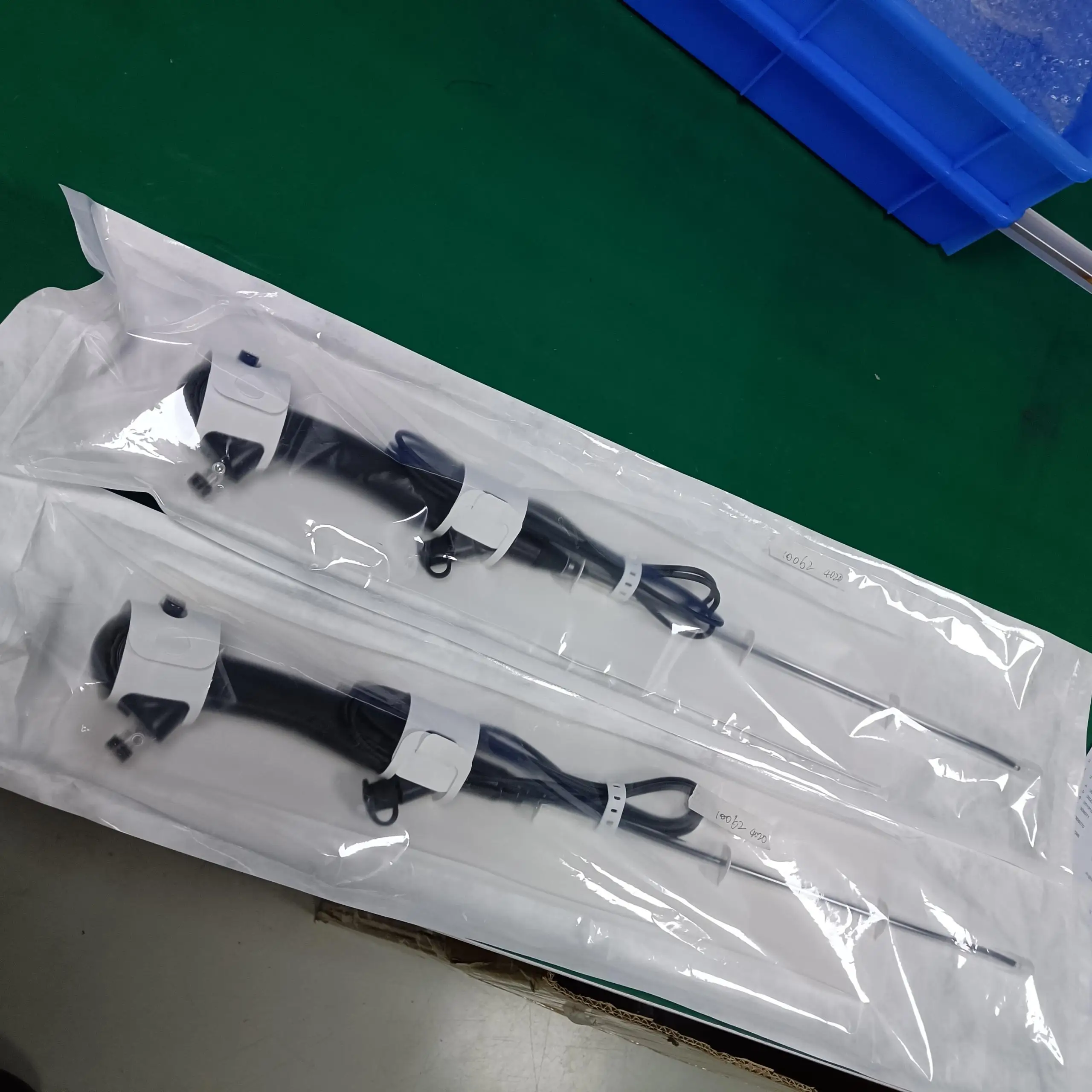 Juego de laringoscopio de vídeo flexible Naso-Pharyngo con mango eléctrico para intubación BESDATA