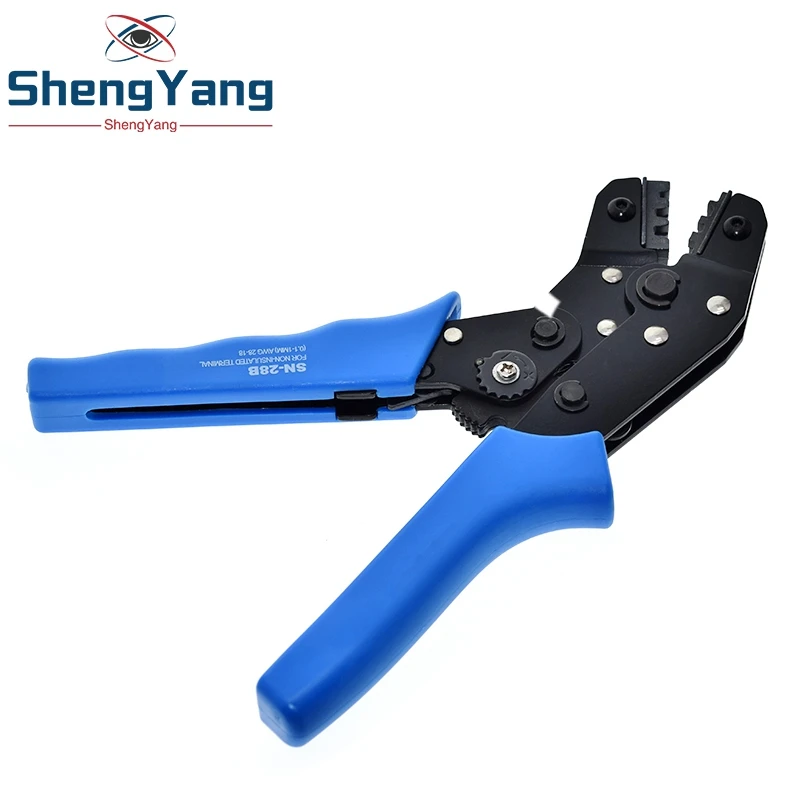 

SN-28B TZT Pin Crimping Tool High-Carbon Steel Crimping Plier 2.54mm 3.96mm 28-18AWG Crimper 0.1-1.0mm Square dupont crimp tool