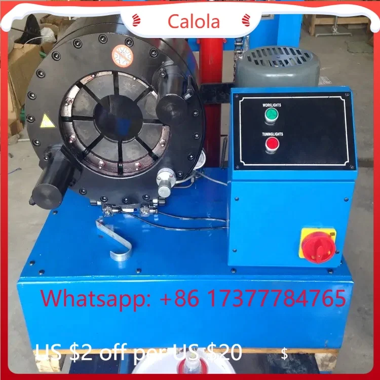 High Pressure Oil Hose Assembly Making SP52 Hydraulic Hose Crimping Press Machine P32 Cable Pipe Fitting Excavator