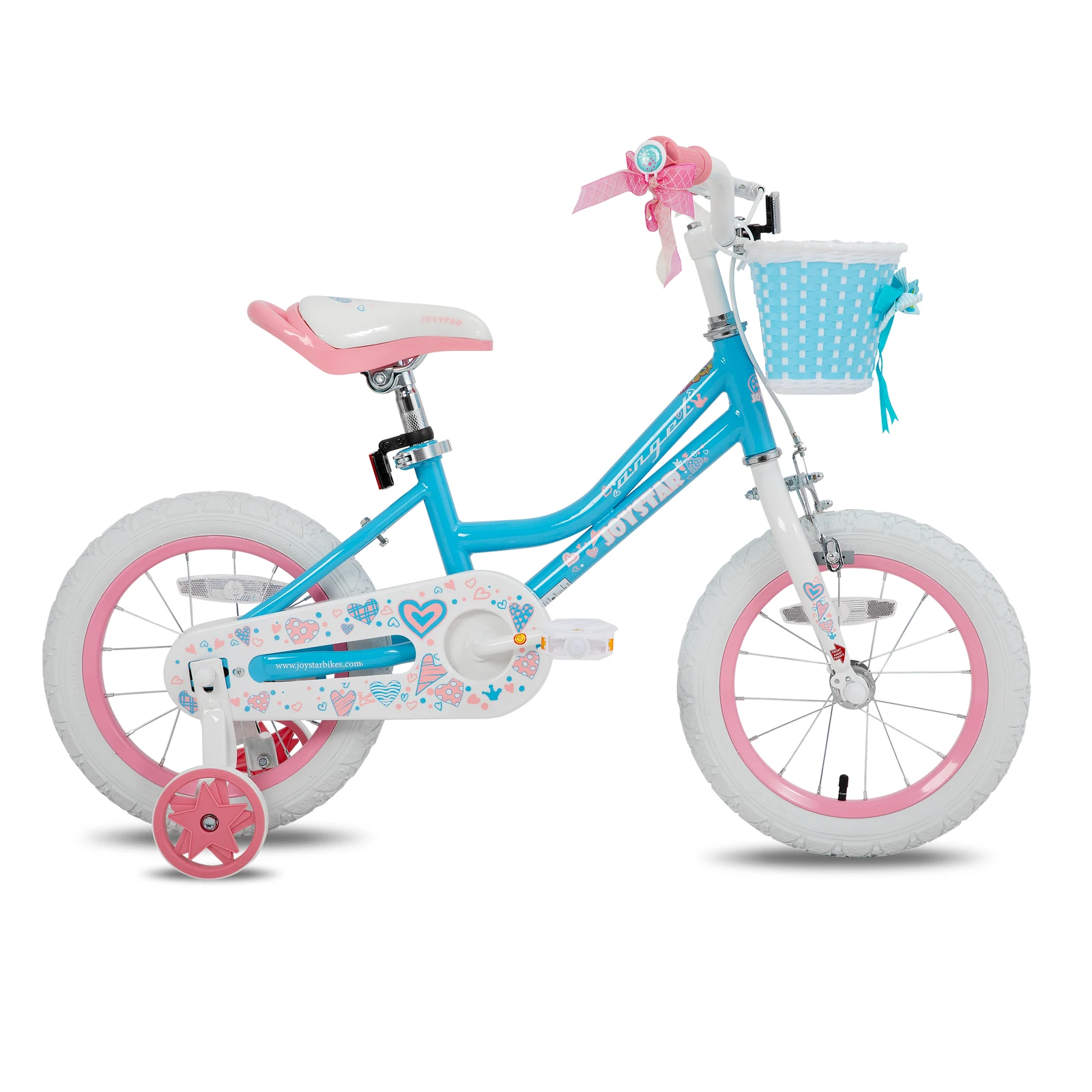 US warehouse Colorful Girls Bike with Basket & Training Wheels 12 14 16 18 Inch Kids Bike Foot Brake Child Children Bicycle