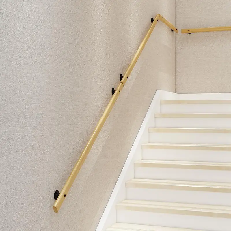 Wall stair handrail elderly non-slip villa kindergarten wooden handrail household indoor solid wood railing channel guardrail