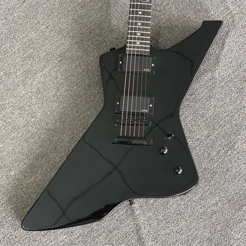 

Electric Guitar Black EX Signature Series Snakebyte Black Hardware Guitar in stock guitars guitarra