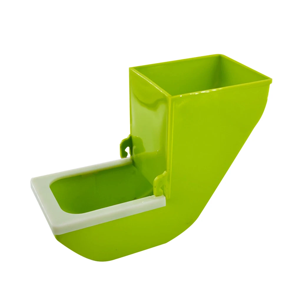 

Parrot Feeding Box Bird Food Container Durable Safe for Pets Small Animals Easy Install Remove Feeder Hanging Pet Device Bowl