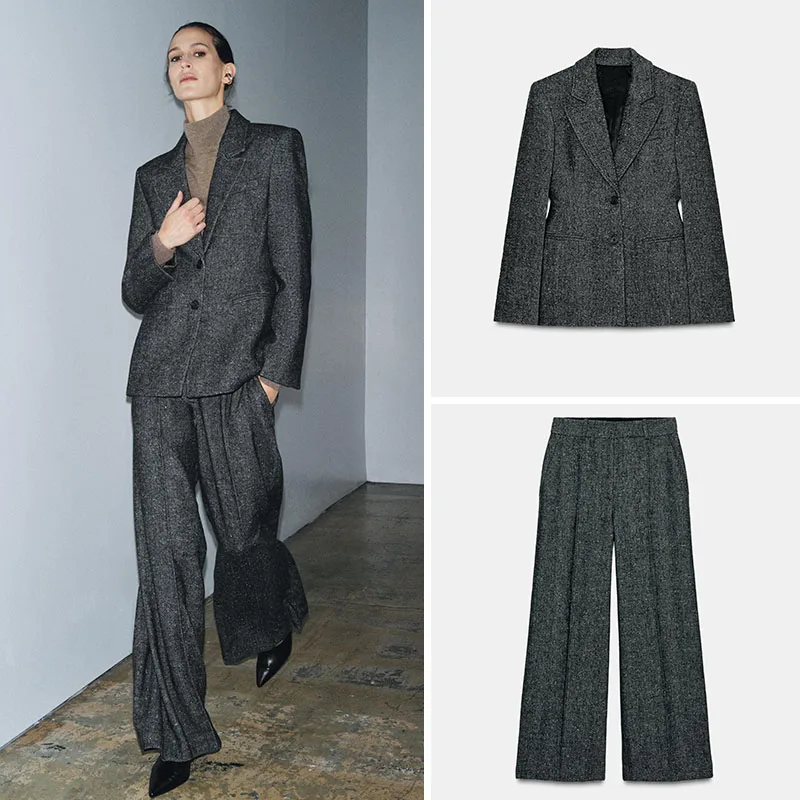 

New Arrival Autumn Women's Suiting Jaet Stand Fit Long Sve Button Closure Ladies' Outerwear Commute Sle