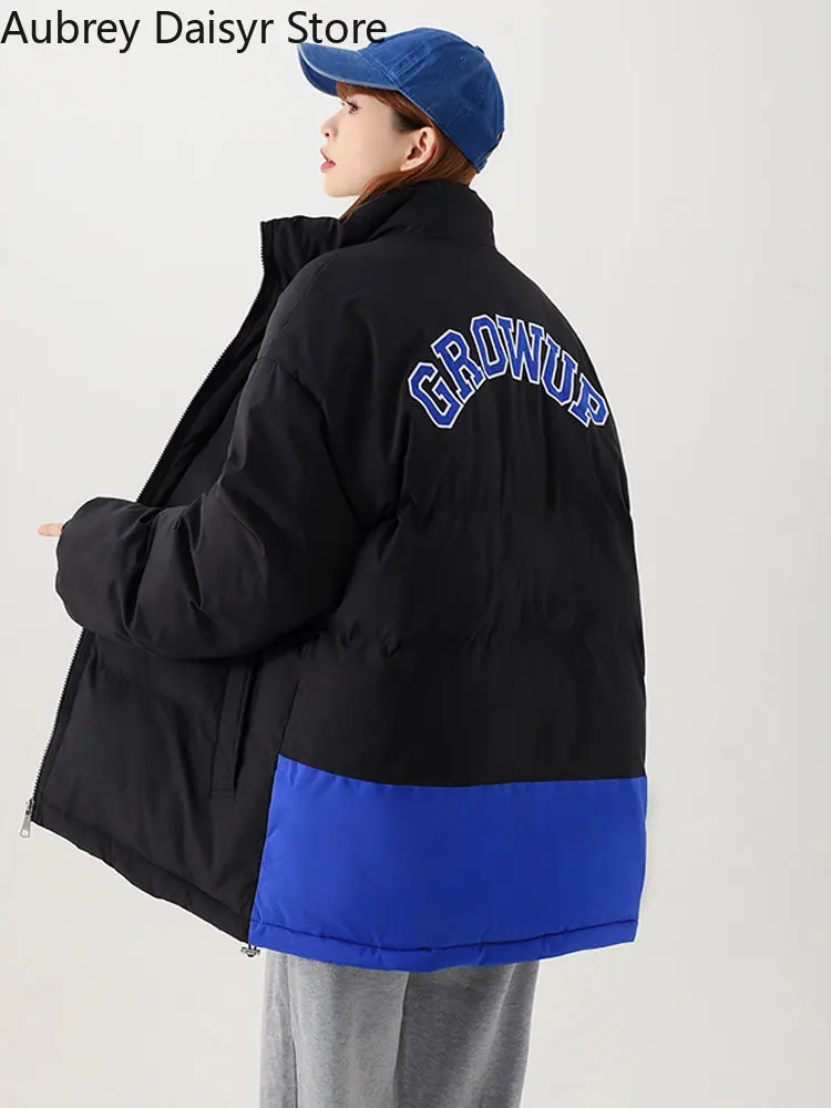 2022 New Fashion Cotton Coat Women Oversize Warm Thick Winter Coat Ladies Casual Padded Pockets Long Coats Parka Womens Jackets
