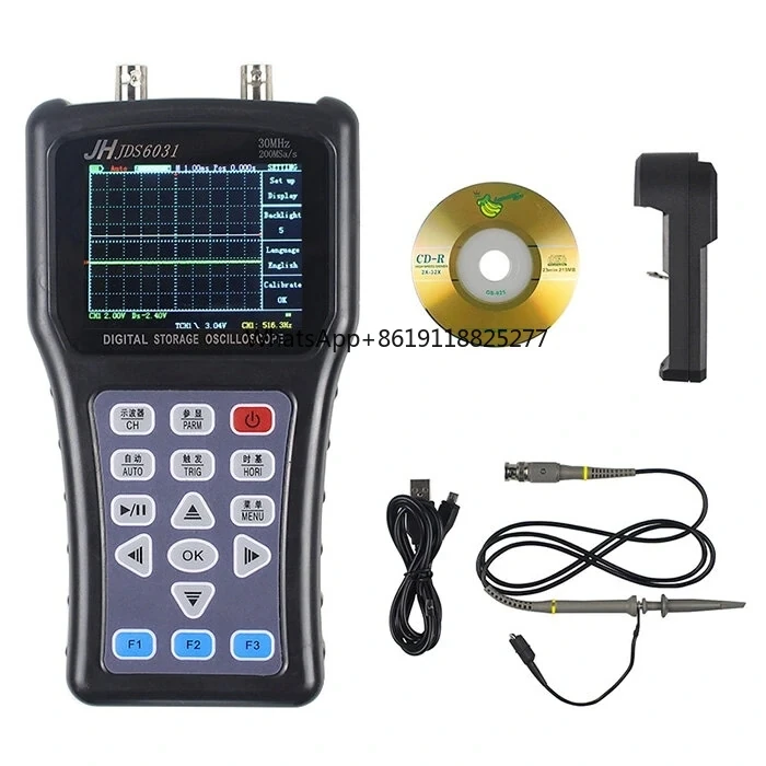 JDS6031S 50M 200MSa/S Portable Digital Storage HandHeld Oscilloscope with Signal Generator