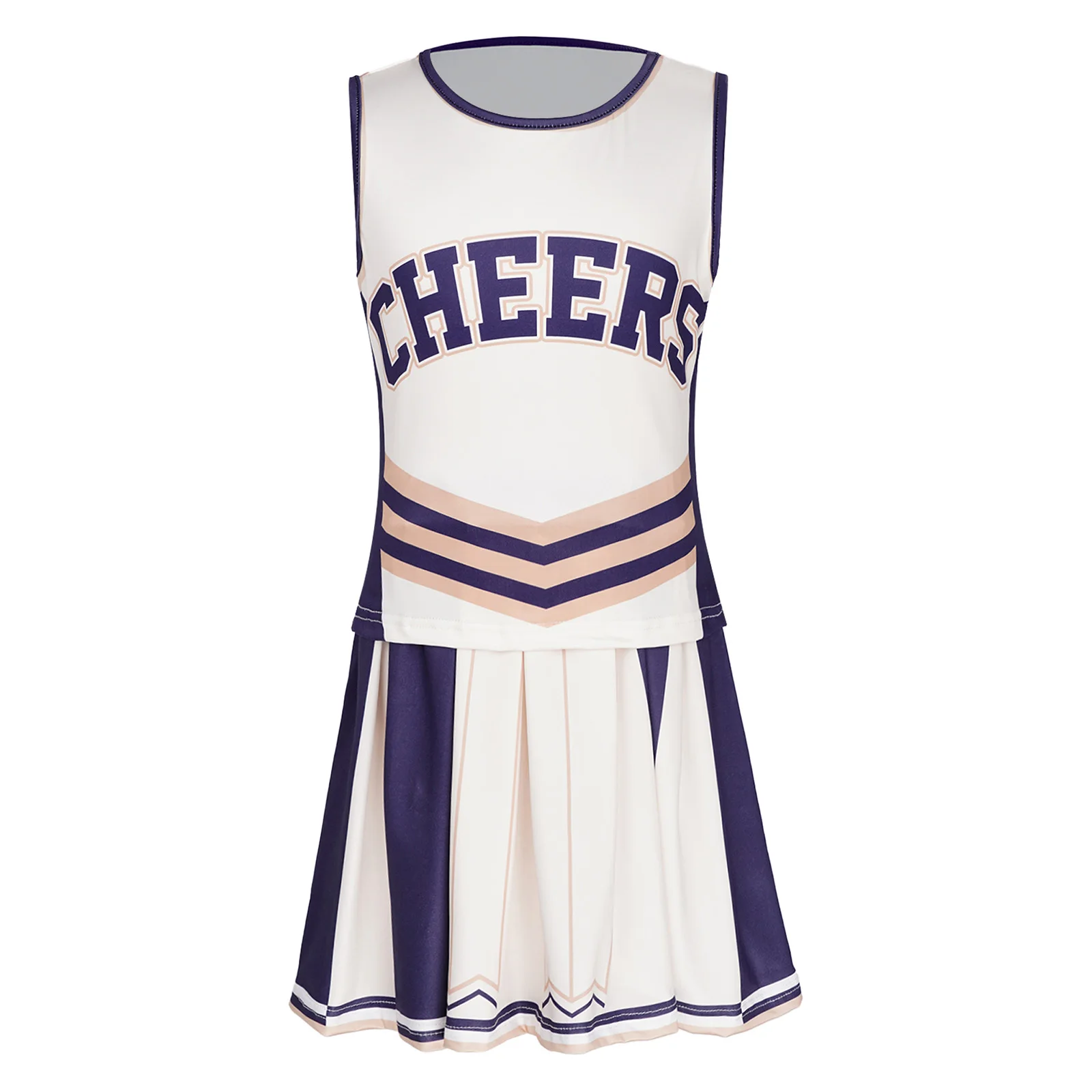 Mädchen Cheerleader-Kostüm Cheerleader-Kleid Rollschuh-Party-Tanzoutfit Schul-Cheerteam-Wettbewerbs-Tanzkleidung – Detail 13