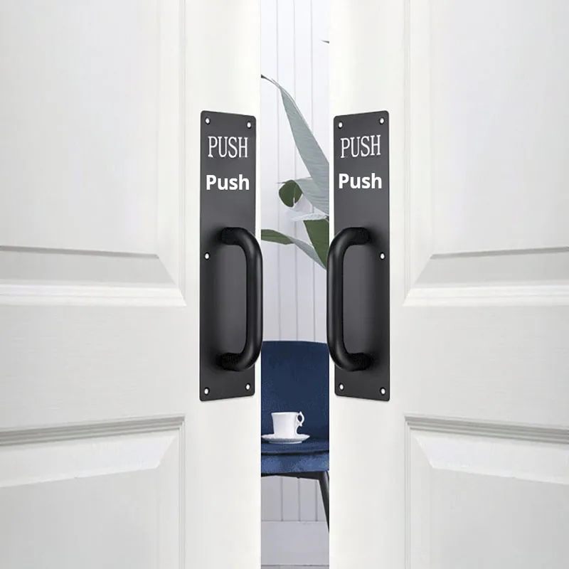 

Modern Thick Stainless Steel Door Handles for Large Wooden Doors Fireproof Sliding Board Cabinet Channel Escape Rail Hand Pull