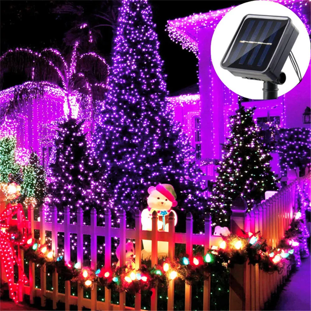 

5/7/12/22M LED Outdoor Solar String Lights Festival Garden Decorative Lights Solar Light Camping Decoration Wedding Birthday