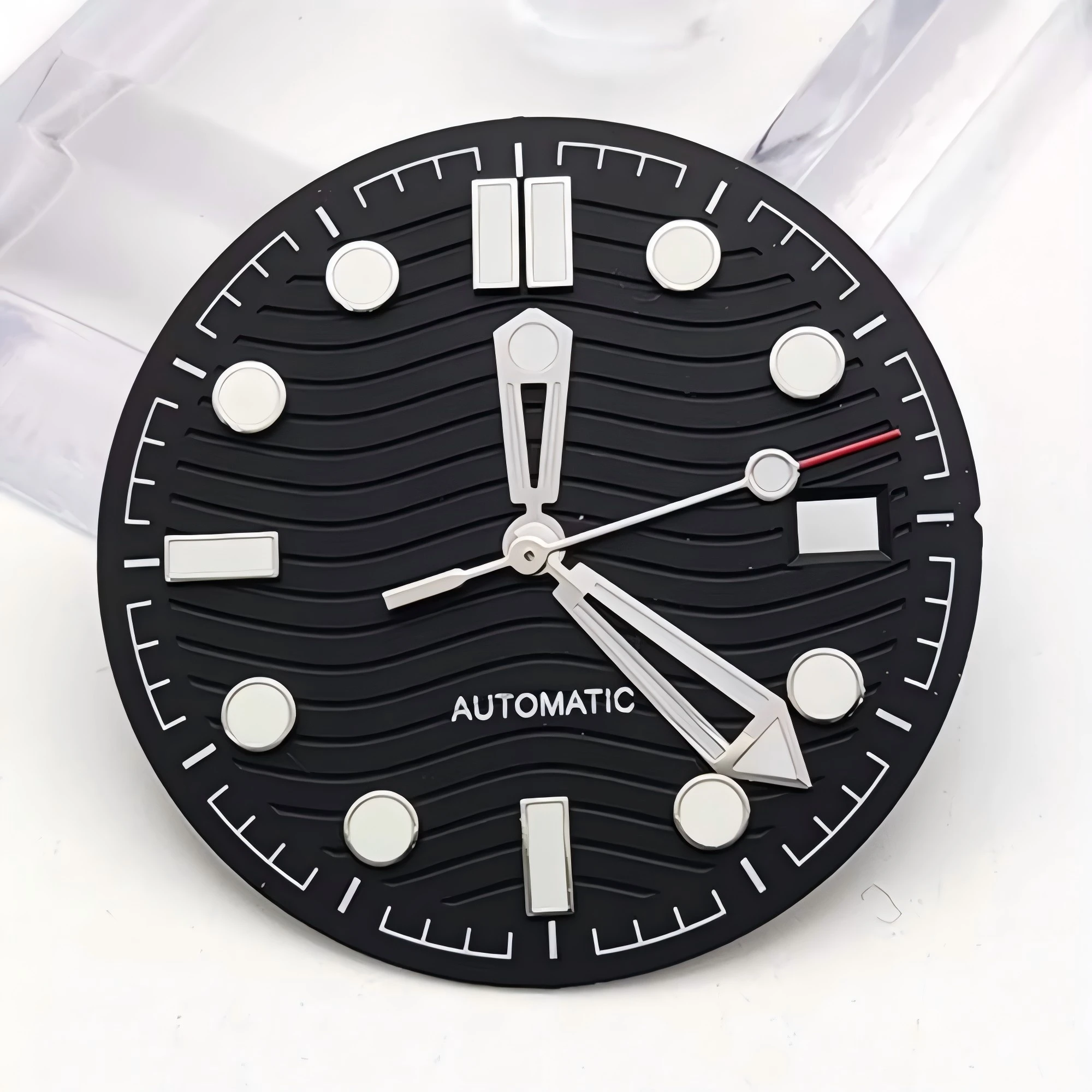 Neues 31mm S-Logo-Zifferblatt NH35 Sea Master 300 Zifferblatt für NH35 Uhrwerk Roségold Vintage Orange Zeiger NH35 Watchmods können Logo anpassen.