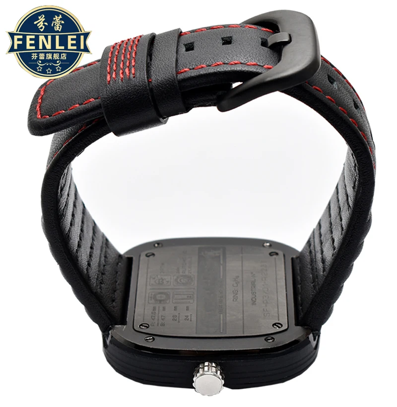 Cinturino per orologio in vera pelle per cinturino per orologio Seven Friday M2/Q201/02/03 P1 accessori per bracciale in pelle bovina da uomo Black